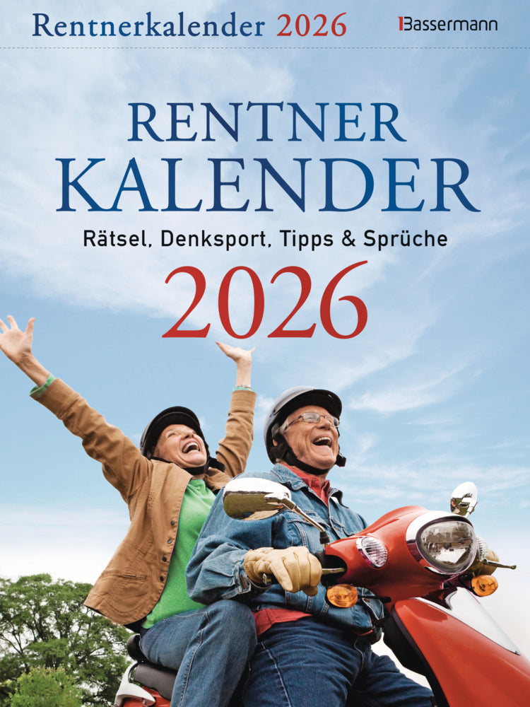 Rentnerkalender 2026. Der beliebte Abreißkalender bringt Schwung in den Ruhestand.