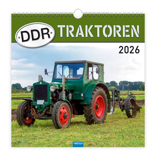 Kalender Trötsch Technikkalender DDR-Traktoren 2026.