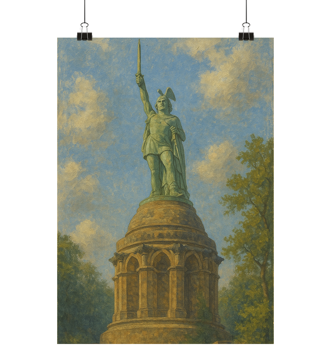 Hermannsdenkmal - Poster Din A3 (hoch)