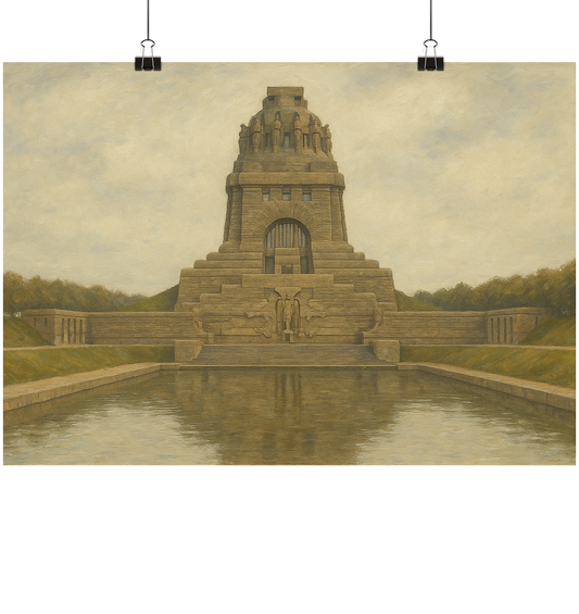 Völkerschlachtdenkmal Kunstdruck - Poster Din A3 (quer)