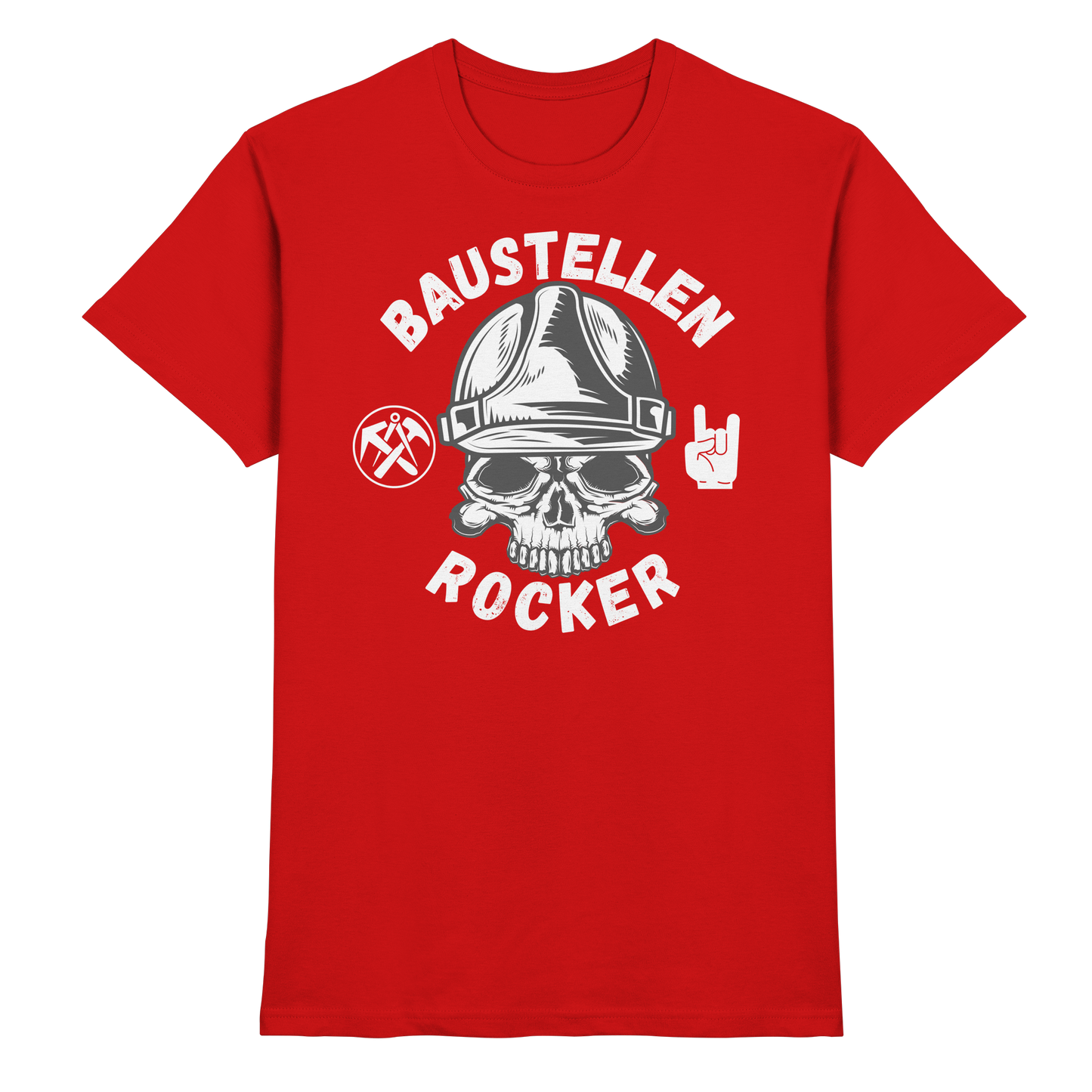 Baustellen Rocker Dachdecker - Premium Shirt