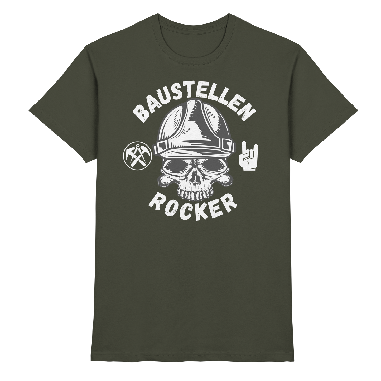 Baustellen Rocker Dachdecker - Premium Shirt